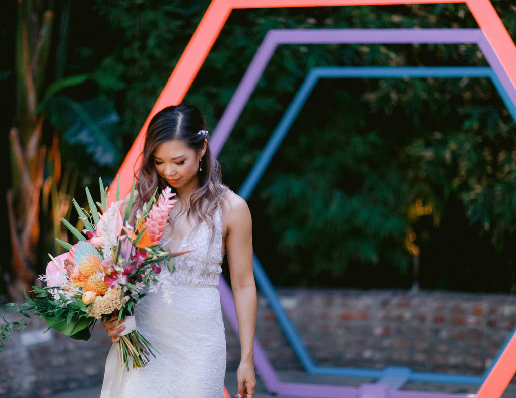 Chris + Kristine's Graphic Pop Art Wedding