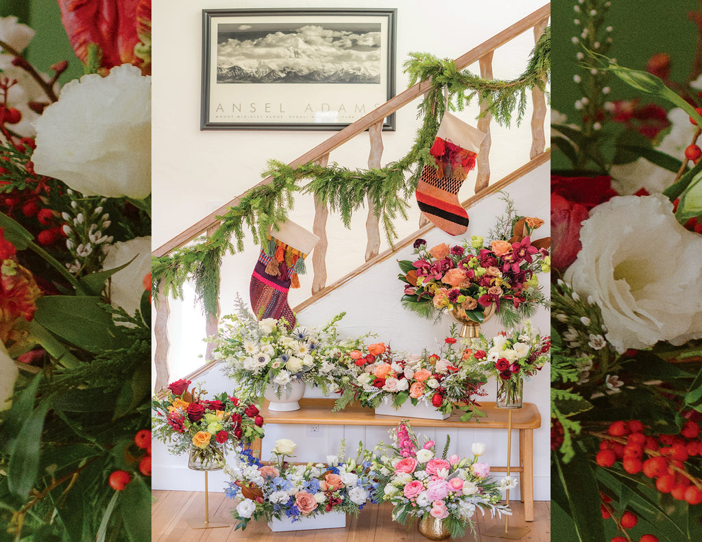 Holiday Floral Arrangement Color Palettes