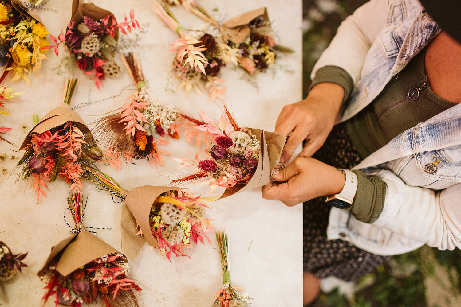 Mini Dried Floral Bouquet