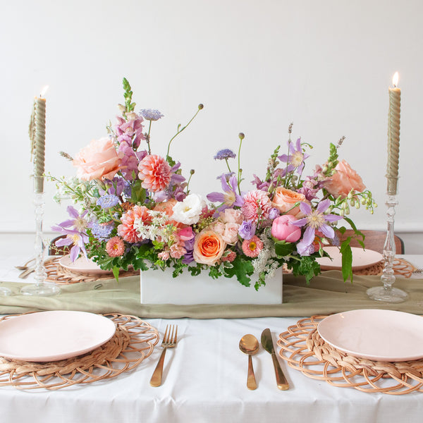 Long & Low Event Arrangement – WildFlora