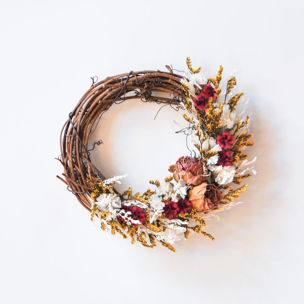 Dried Floral Mini Wreath – WildFlora