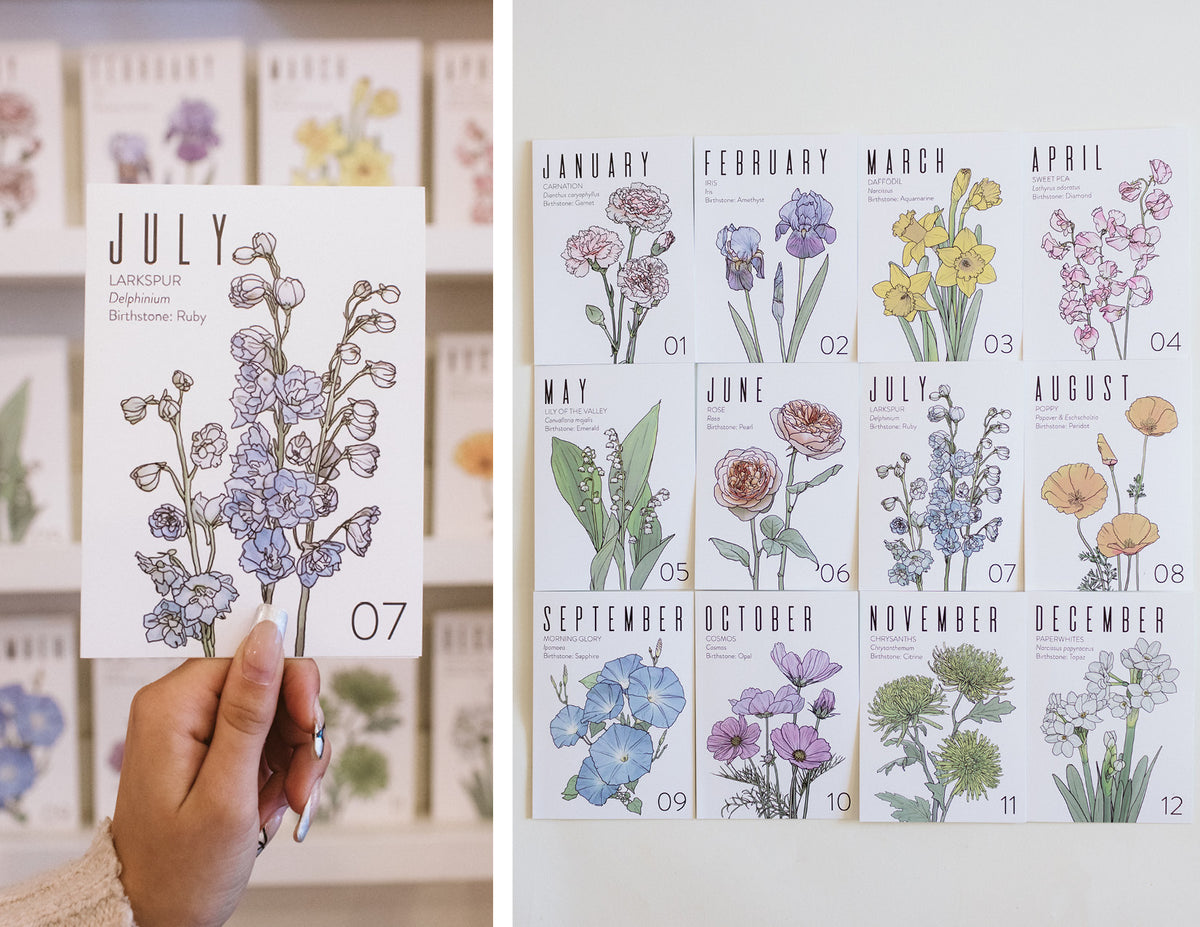 Birth Month Flower Cards are here!