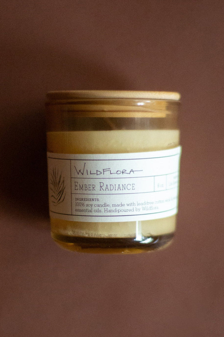 Candle: WildFlora Collection - Single Wick: EMBER RADIANCE
