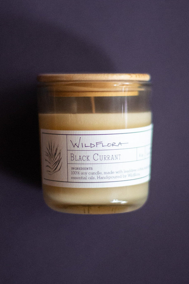 Candle: WildFlora Collection - Single Wick: BLACK CURRANT