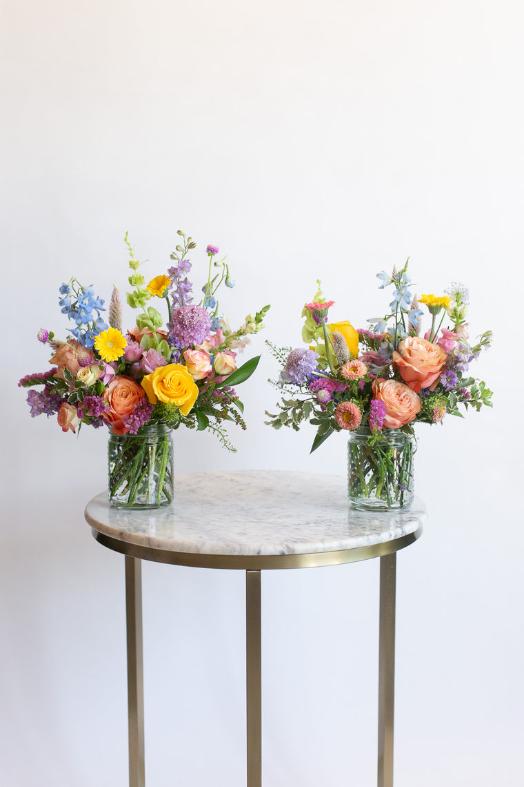 Seasonal Hobnail Arrangement