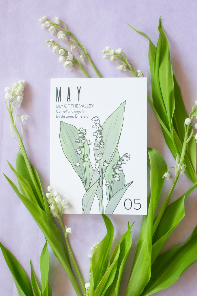 Greeting Card: Birth Month Flower - MAY