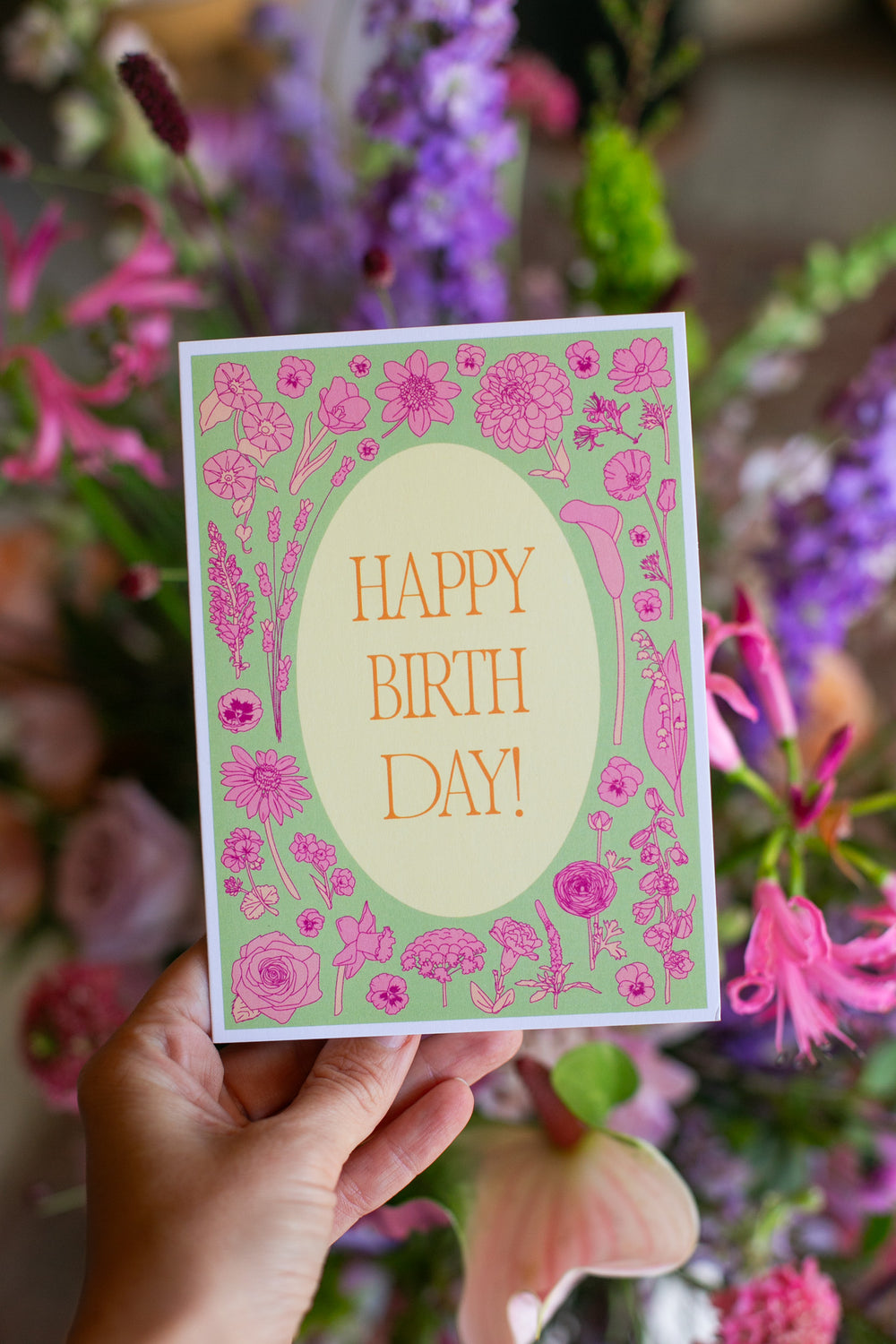 Greeting Card: Vintage Floral - HAPPY BIRTHDAY