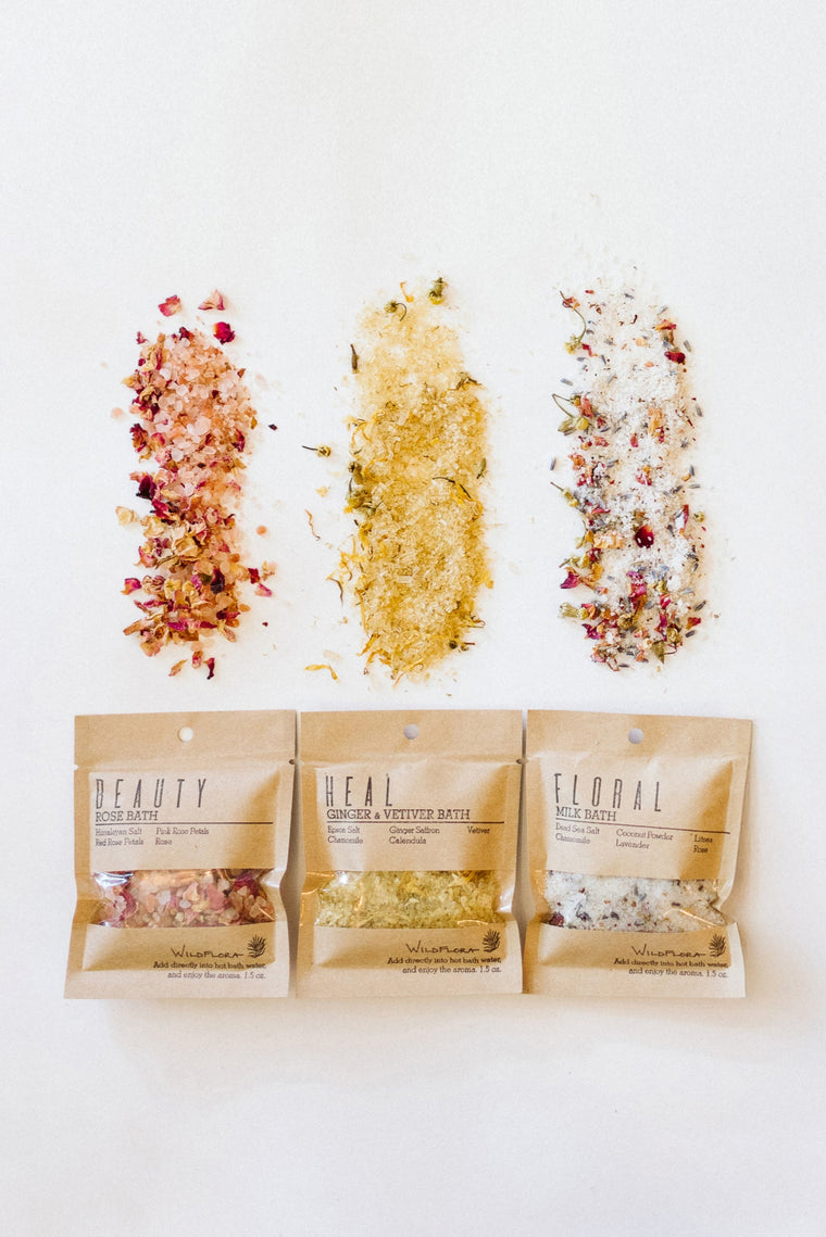 WildFlora Bath Salt Single Splash Packet