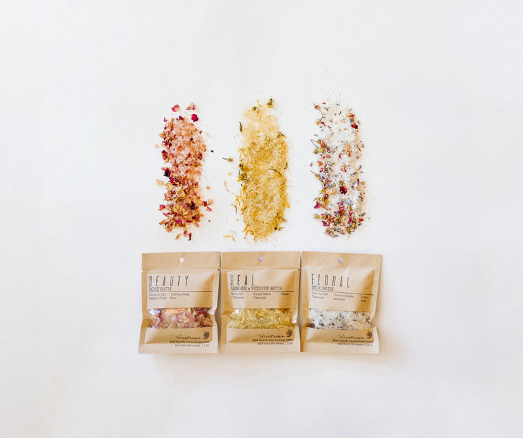 Wholesale WildFlora Bath Salts - Single Splash Packets (set of 12)