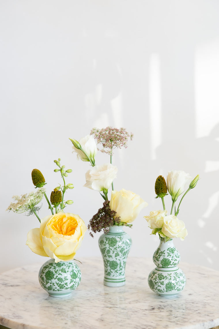 Bottles of Buds: Chinoiserie Trio