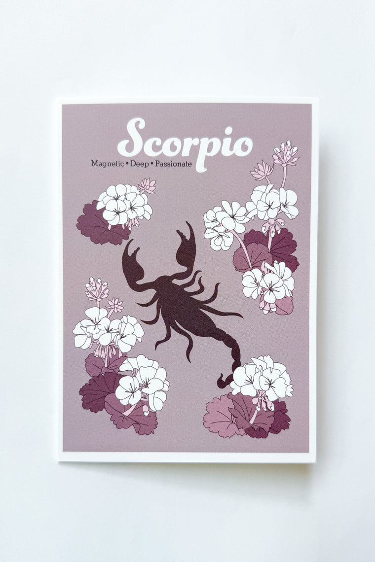 Greeting Card: Zodiac - SCORPIO