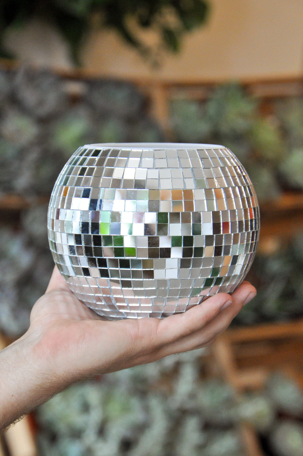 Disco Ball Planter