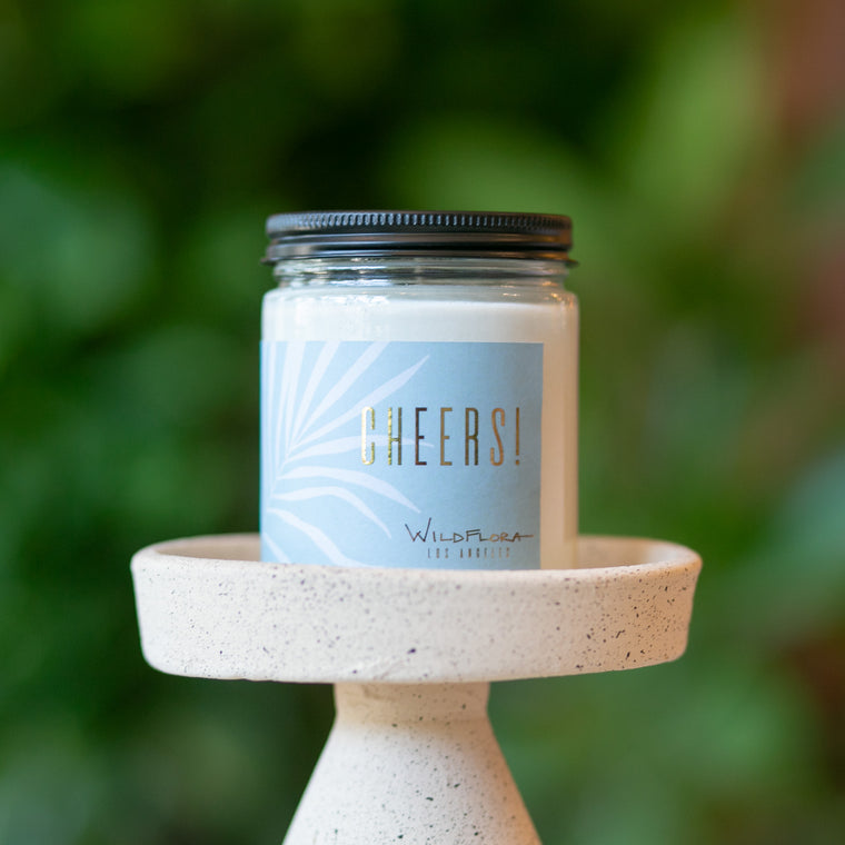 Wholesale WildFlora Candles: Expressions - CHEERS!