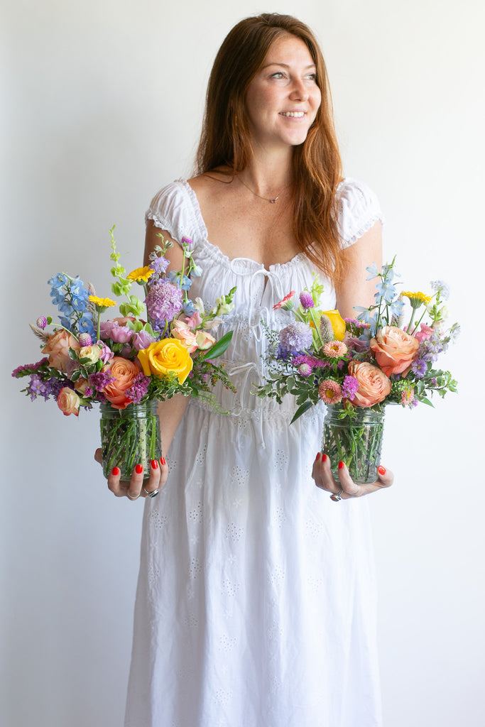 Seasonal Hobnail Arrangement