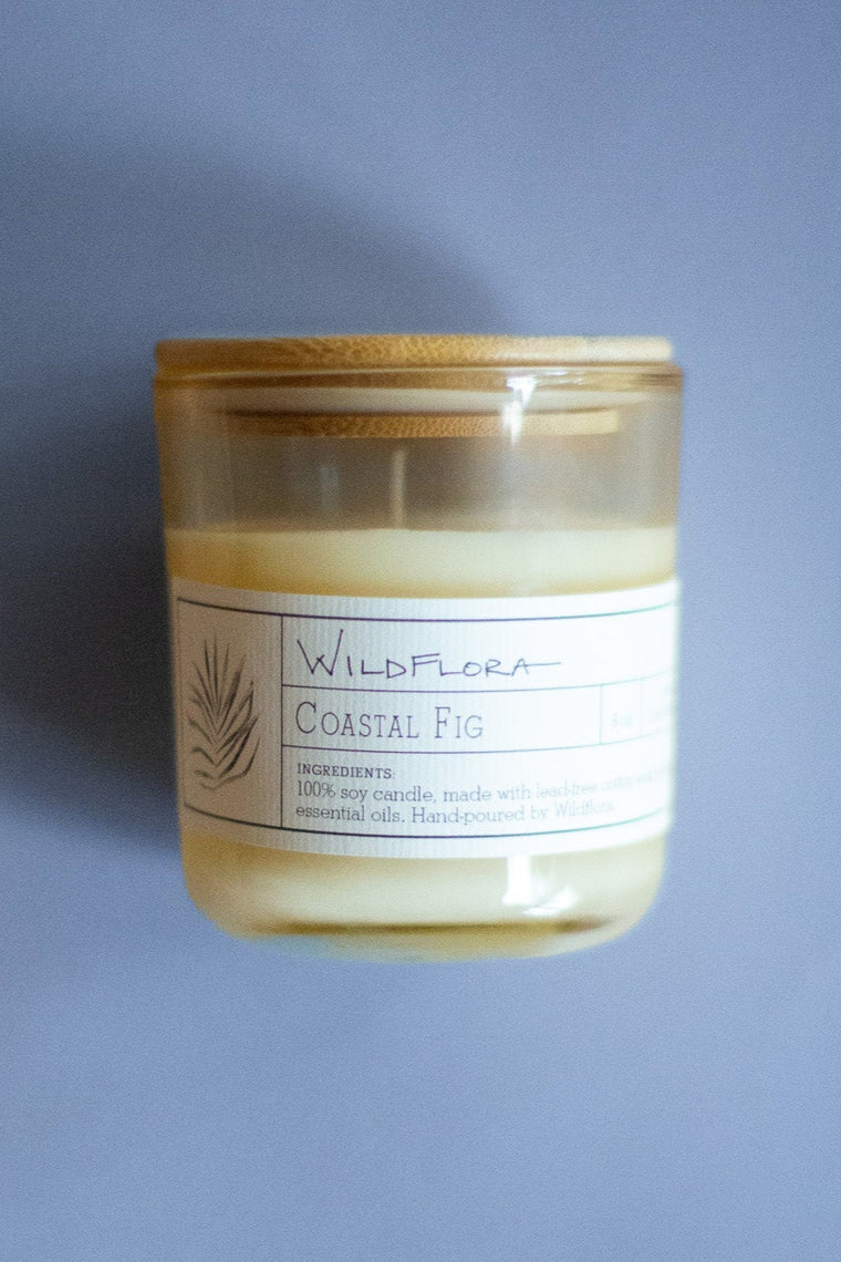 Candle: WildFlora Collection - Single Wick: COASTAL FIG