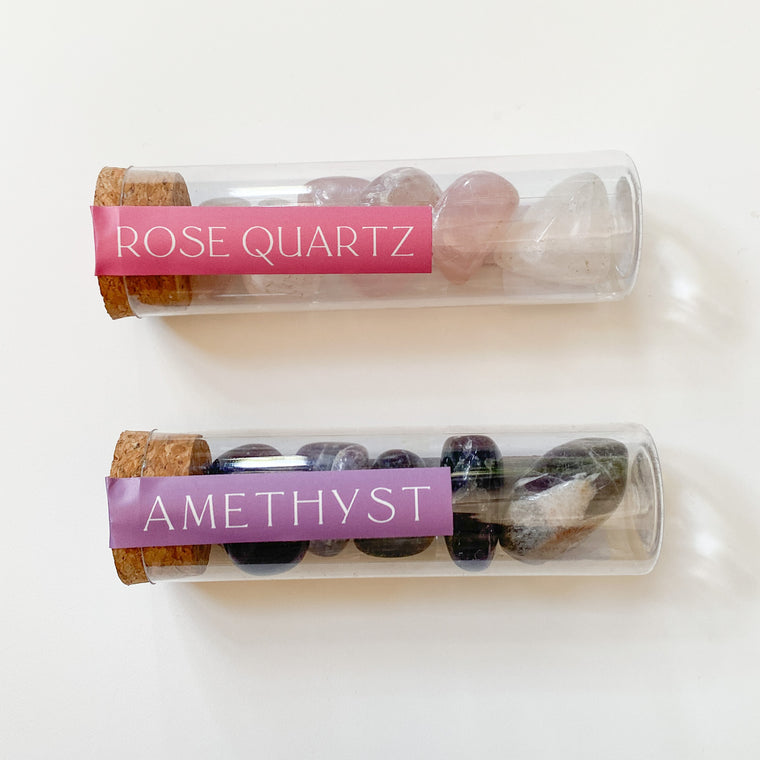 Tumbled Gemstone Intention Vial by Sow the Magic