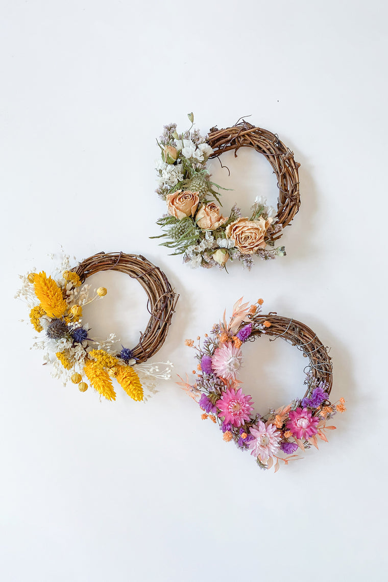 Dried Floral Mini Wreath