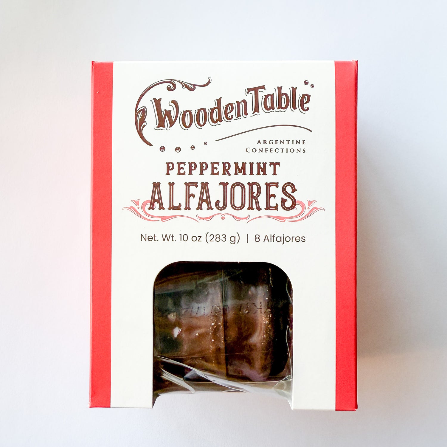Peppermint Alfajores Cookies by Wooden Table Baking Co.